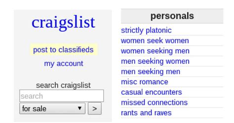 Say adieu to the annoyance of missed connections and usher in a. . How to find sex on craigslist